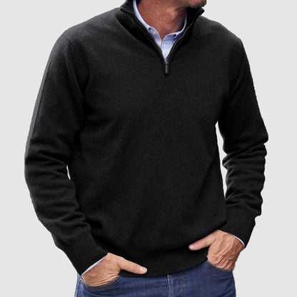 Men's Cashmere Zipper Basic Sweater (Buy 2 Free Shipping)