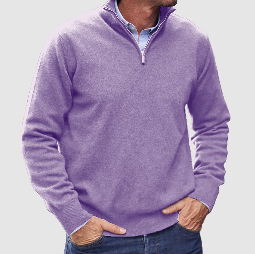 Men's Cashmere Zipper Basic Sweater (Buy 2 Free Shipping)