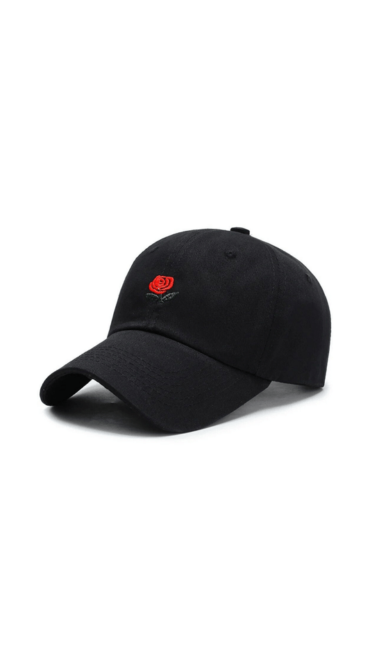 Cap embroidered Rose flower