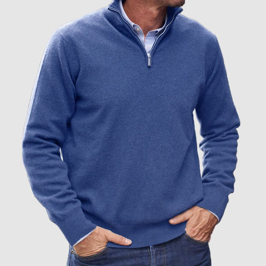 Men's Cashmere Zipper Basic Sweater (Buy 2 Free Shipping)