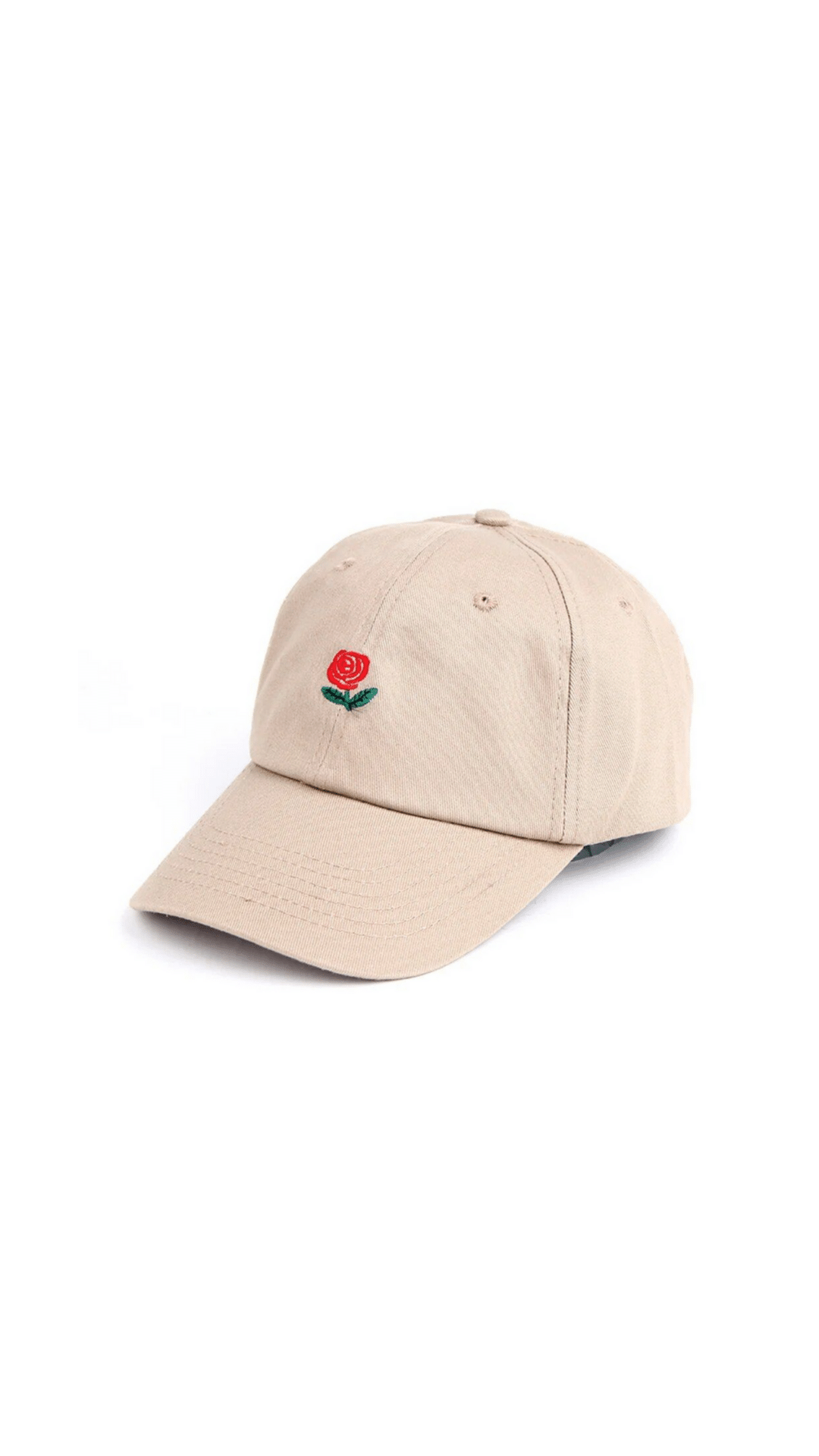 Cap embroidered Rose flower