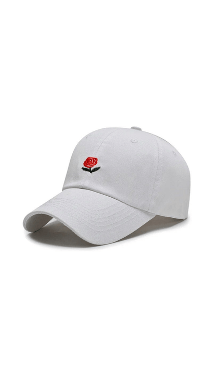 Cap embroidered Rose flower