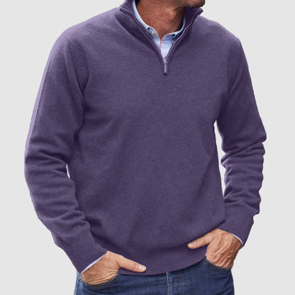 Men's Cashmere Zipper Basic Sweater (Buy 2 Free Shipping)