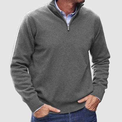 Men's Cashmere Zipper Basic Sweater (Buy 2 Free Shipping)