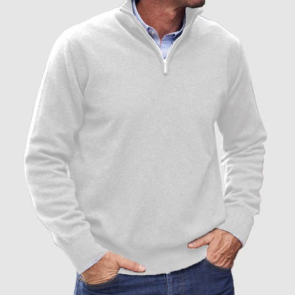 Men's Cashmere Zipper Basic Sweater (Buy 2 Free Shipping)