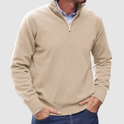 Men's Cashmere Zipper Basic Sweater (Buy 2 Free Shipping)