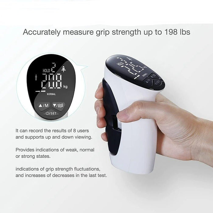 Digital Hand Strength Grip - Hand Grip Exerciser with Auto-Capturing